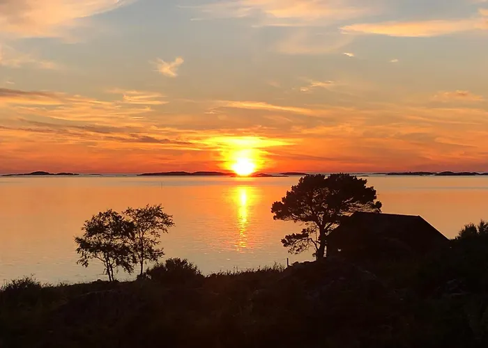 Stor Med Praktfull Havutsikt