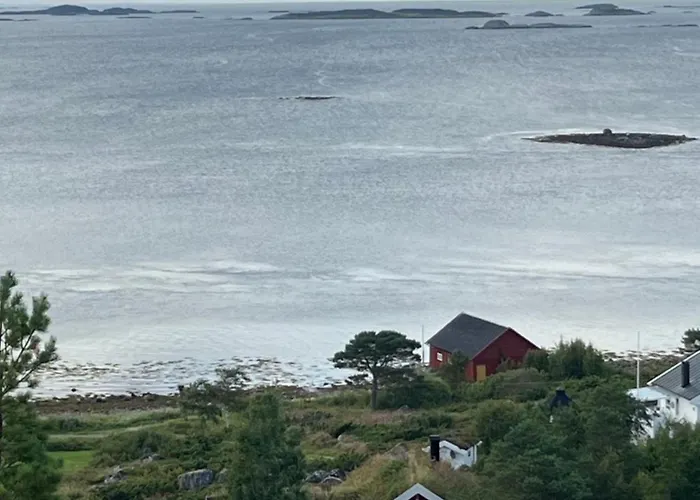 Stor Med Praktfull Havutsikt