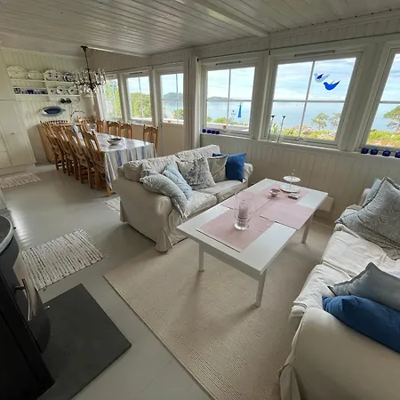 Stor Med Praktfull Havutsikt Lysesund